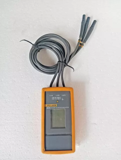 Fluke 9040 Digital Phase Rotation Indicator Continues 40-700 V Tester Meter