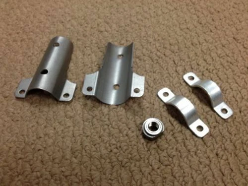 Whizzer Gas Tank Upper and Lower Mounting Brackets with Fuel Bung.