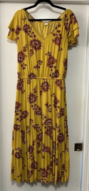 Old Navy Spring Summer Maxi Long Boho Dress L Large