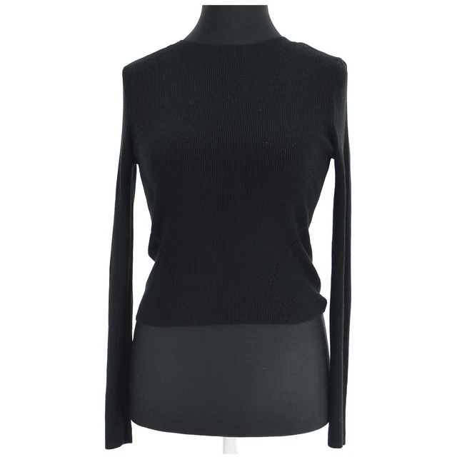 DIVIDED by H&M Nero Acrilico, Viscosa Donna Maglione Eu 40, UK 12, US 8, It 44