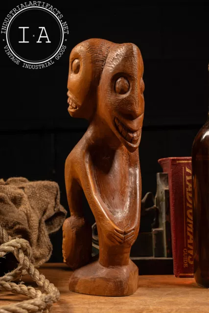 Vintage Surrealist Tribal Sculpture