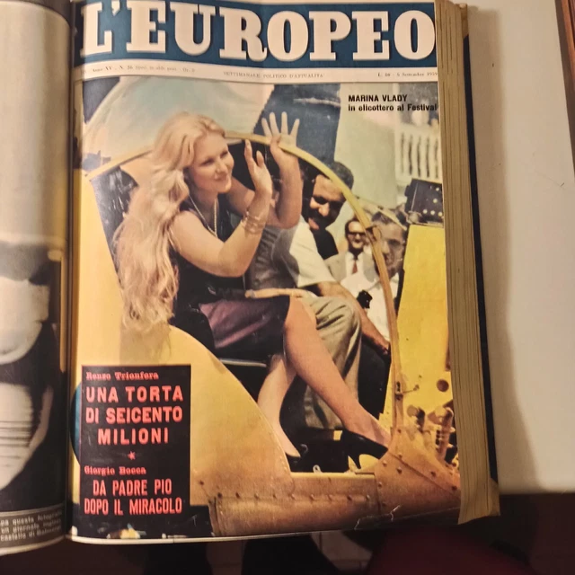 Riviste: Il Tempo, Epoca, l'Europeo - Rilegate dal 1955 al 1980