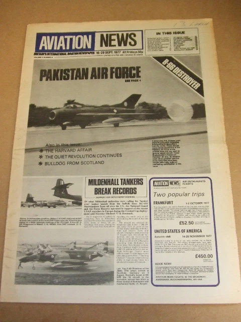 Aviation News - Pakistan Air Force - Sept 16 1977