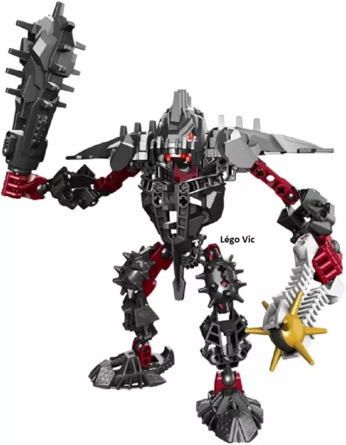 Lego 8984 Bionicle Glatorian Legends  Stronius complet de 2009 -C251 TBE