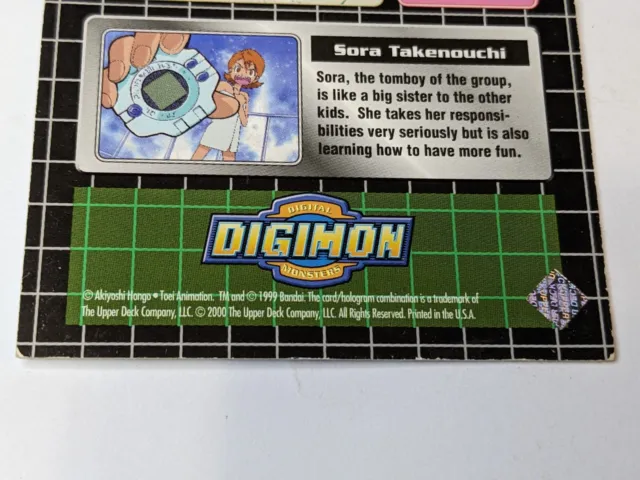 Sora & Yokomon 3 Digimon Digital Monsters Trading Card Game 2000 Upper Deck 3