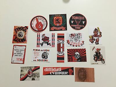 MILAN 16 ADESIVI ULTRAS STICKERS FOSSA DEI LEONI BRIGATE ROSSONERE FDL BRN MILAN 