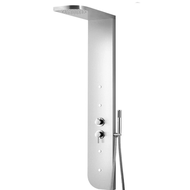 Colonna Doccia 005 Inox 4 Funzioni Cascata Bocchette Idro Lombari  L20xP50xH150