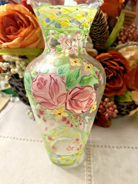 WAVERLY Garden Room/Cottage Collection Flower Vases, Floral/Scalloped