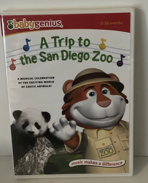 BABY GENIUS - A Trip To The San Diego Zoo - REGION 0 DVD + CD (N6