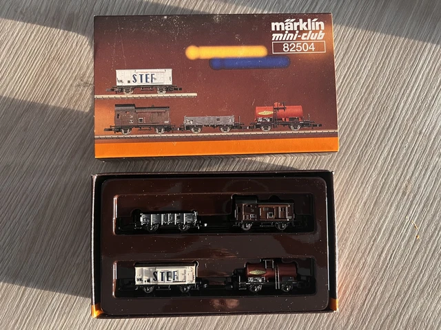 Train Miniature Ancien - Wagon Et Locomotive Märklin Mini-Club 8816 - Avec Boîte - Occasion