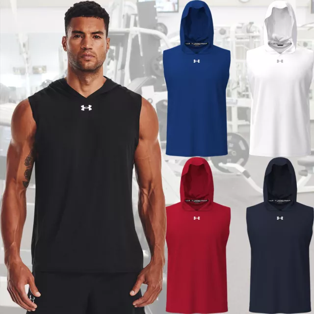 Under Armour Adult Men's UA Team Knockout Sleeveless Hoodie, Loose Fit, 1370366