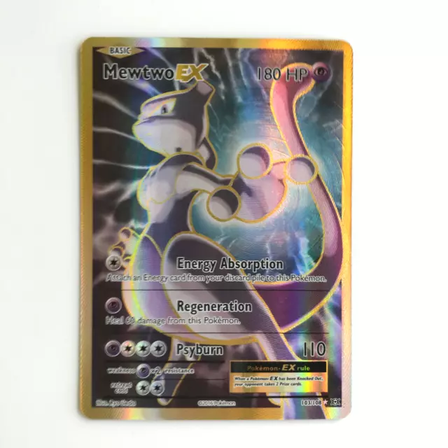 Mewtwo EX 103/108 Evolutions UR Holo Pokémon TCG Pokemon Card NM Near Mint
