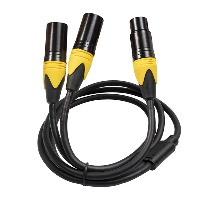 Cavo Splitter 6.35 Mm TRS A 2 TS - Ad Angolo, Per Chitarra, Audio, Mixer