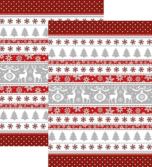 Kracht Geschirrtuch 2er-Pack Weihnachtspunkte Geschirrtücher Abtrockentuch 50x70