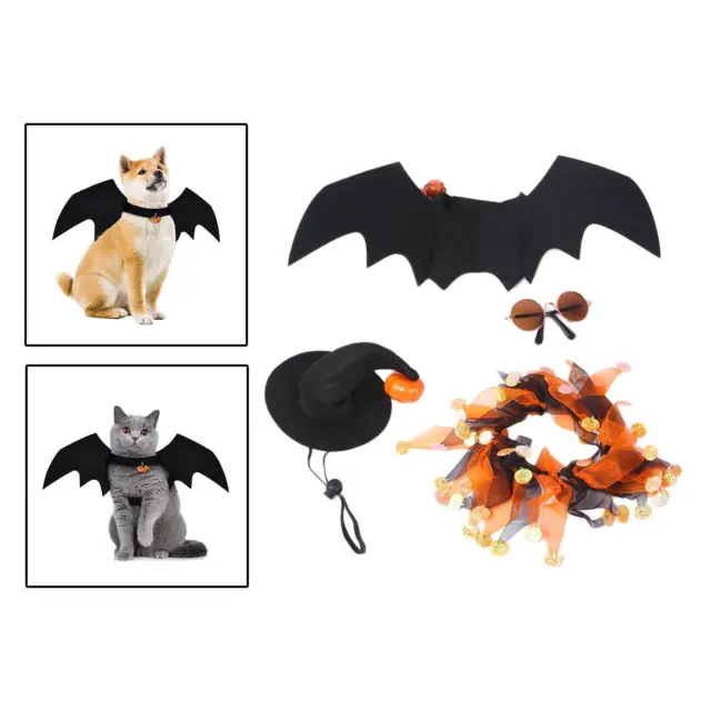 Set Di Costumi Per Animali Domestici Di Halloween Per Cani Di Piccola Taglia,