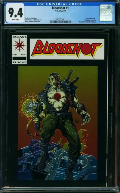 Bloodshot #1 Cgc 9.4 Nm  Copper Age Beauty Barry Windsor-Smith Chromium Cover