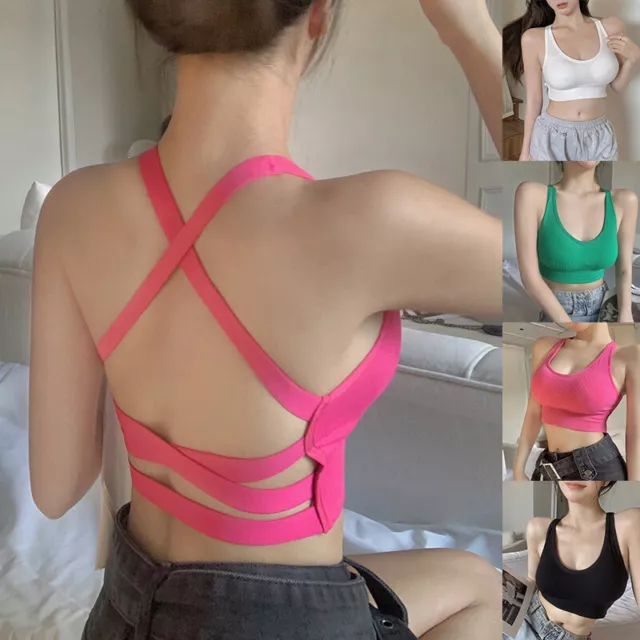 Sexy Frauen Durchsichtiges Netz-Bh-Top Leibchen Bauchfreies Top Bralette W