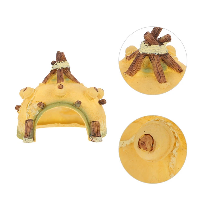 Reptil Box Dekoration Harz Reptil Hideout Crawler Shelter Moss Aquarium Ornament