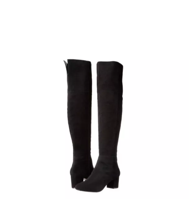 Dune London Womens Sanford Over-the Knee Black Suede Boot, Sz. 8M $ 85