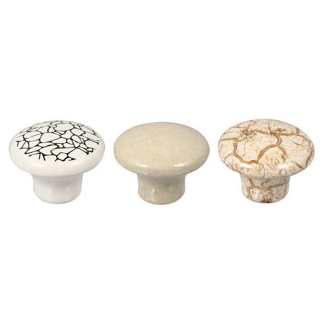 3 Pcs Drawer Handles Ceramic Handle Cabinet Knobs Ceramic Knobs Kitchen Cabinet