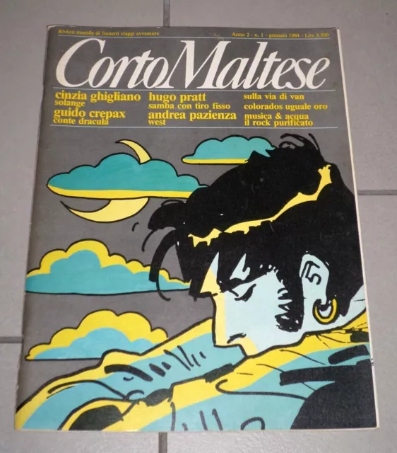 CORTO MALTESE Rivista - Anno 2 N. 1 (Crepax, Ghigliano, Pazienza, Pratt)