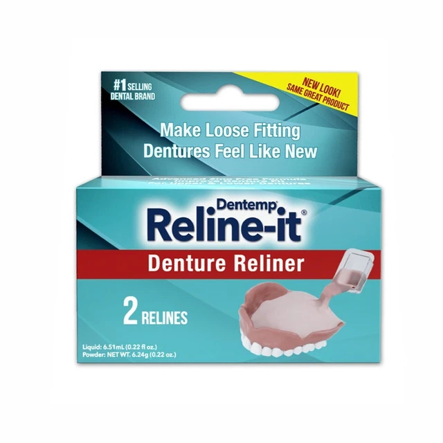 DENTEMP RELINE IT Soft Denture Reliner Kit Advanced Repair ReLiner 2
