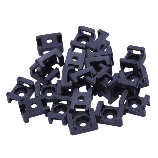 Screw mount saddles bases cable ties mount 23mmx16mm 30 pieces Schwa N6J7