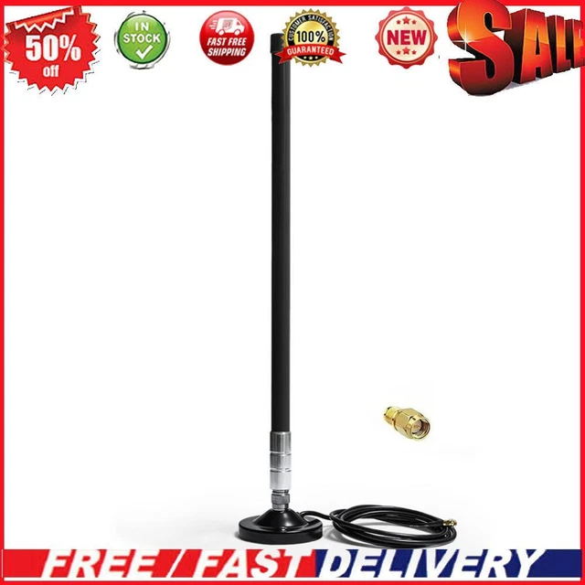 5dBi 858-878MHz for Helium Hotspot Miner Antenna+Magnet Base (55cm Black)
