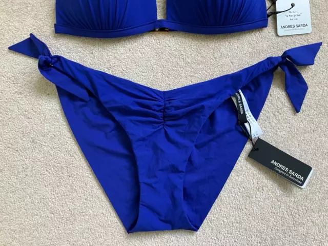 Andres Sarda Ardichie Blue Bikini Bottoms Size L EU 42 NEW