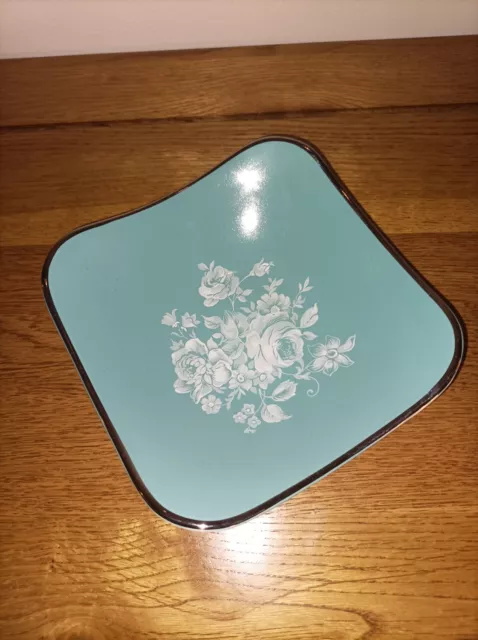 Midwinter Floral Stylecraft Dish Rhapsody Blue Fashion Shape 7-59