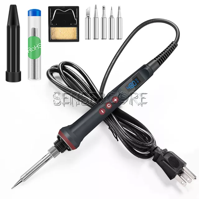 90W High Power Digital Display Soldering Iron 110V / 220V Temperature Adjustable