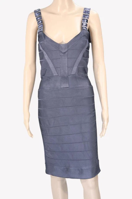 French Connection Robe Femmes Gr. 38 (UK12) Gris Shiftkleid Robe Dress