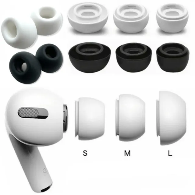 6 x Replacement Silicone Ear Tips Buds Cover For Apple Airpods Pro (S/M/L)