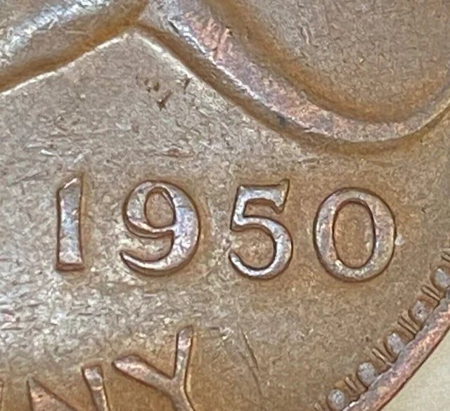 AUSTRALIA 1950 M Penny Error And Variety 
