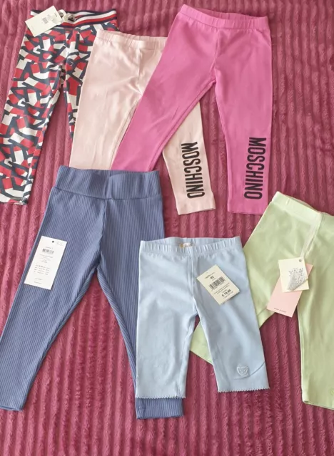 Leggins Paket TOMMY HILFIGER, STEIFF, MONNALISA, MOSCHINO, NAME IT gr.92