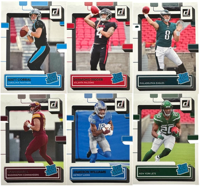 2022 Donruss Football Base Cards Rated Rookies #300-400 (Complete Your Set)