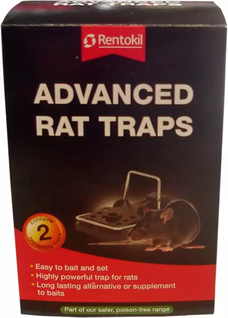 Rentokil Advanced Rat Trap Twin Pack ( 2 Traps Supplied   )Free UK Delivery