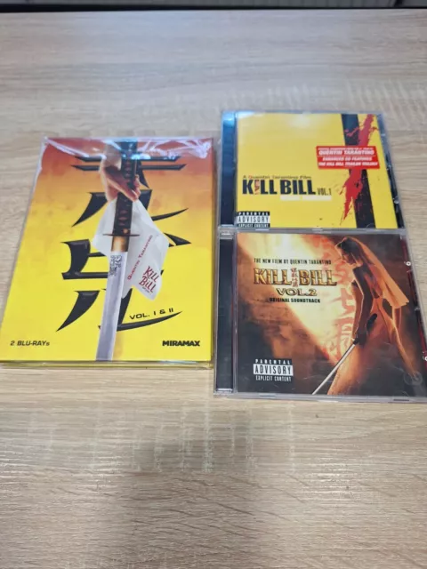 Kill Bill Volume 1+2 limitiertes mediabook blu ray & Soundtracks auf CD