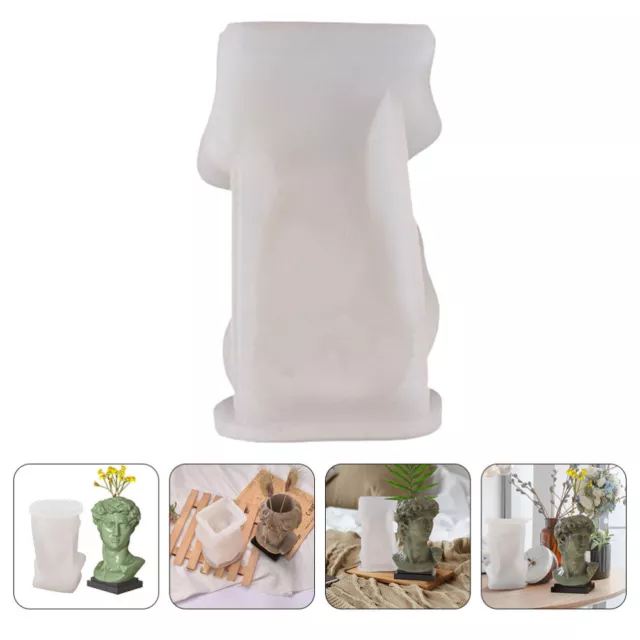 1pc flower vase molds Garden Decor Sculpture Greek Statue Planter Art Furniture