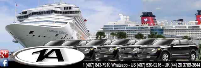 Orlando airport taxi cab to Port Canaveral $125 Sedan, SUV, Transit Van Minibus