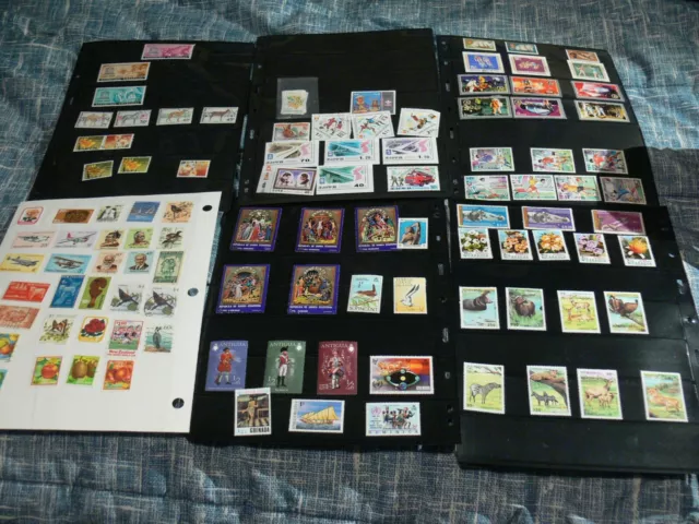 Canada &World Postage Stamps Large Lot In Collectors Sheets.some Mint