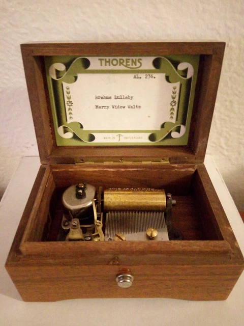 Vintage Thorens Music Box AL.236 Brahms's Lullaby/Merry Widow Waltz local pickup Vintage Thorens Music Box AL.236 Brahms's Lullaby/Merry Widow Waltz local pickup