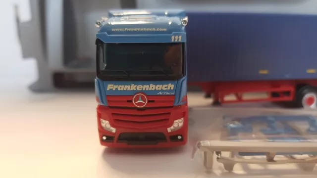 Herpa 313919 Mercedes-Benz Actros Container-Seitenlader „Frankenbach“ M1 87 OVP