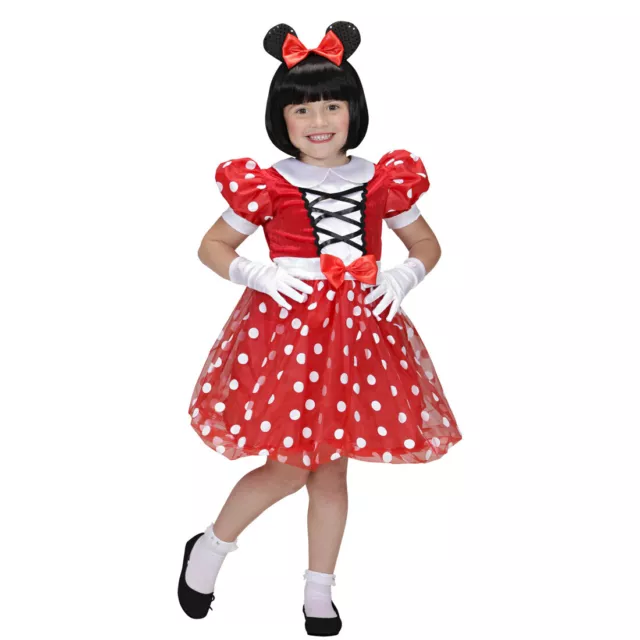 Minnie Mouse Disfraz Ratón Infantil Ratoncito Vestido de la Muchacha