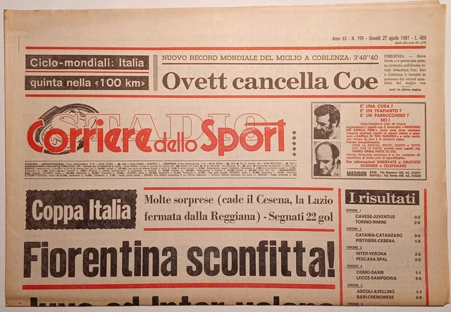 Gazzetta Dello Sport 21 Mai 1977 : Maertens, Moser, Panatta Et Plus !