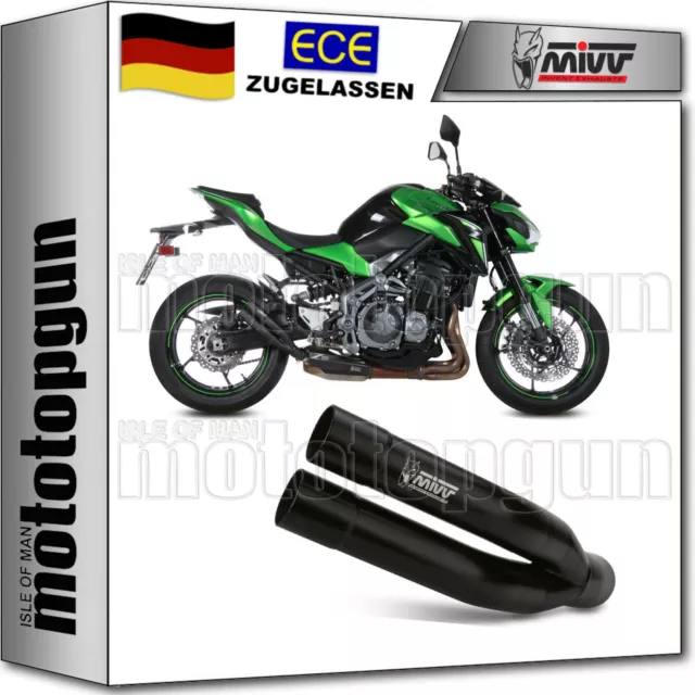 Mivv Auspuff Kat Double Gun Schwarz Kawasaki Z900 Z-900 2017 17 2018 18