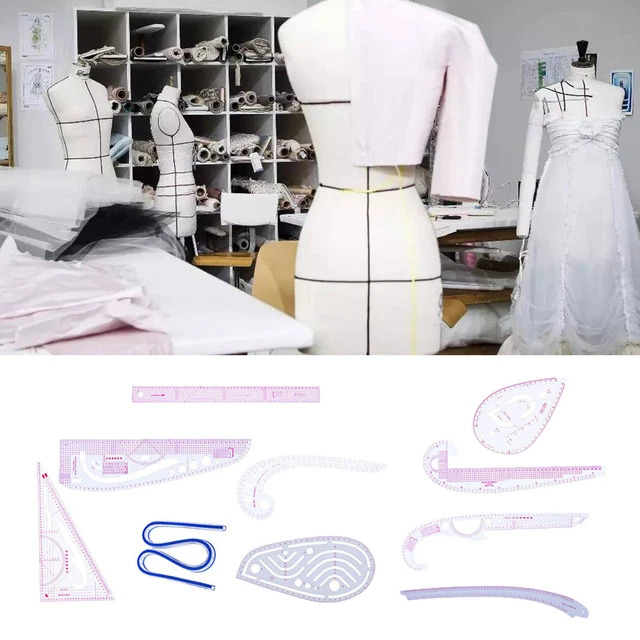 Outils de couture de mesure de règle de courbe française pour la conception