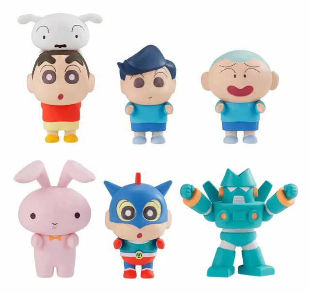 Crayon Shin Chan Line up Vol 2 Figure Bandai Gashapon set 6 pcs