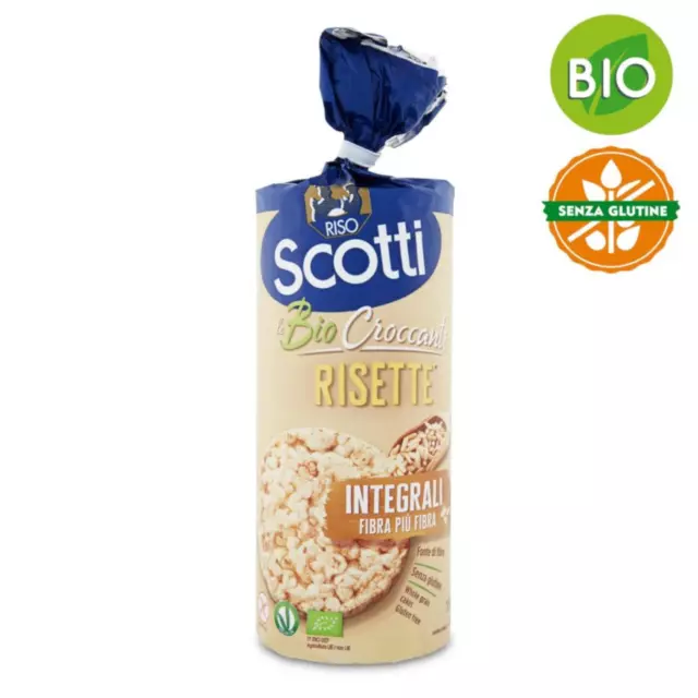 Gallette di Riso Integrali Biologiche Scotti Risette 150 gr Senza Glutine