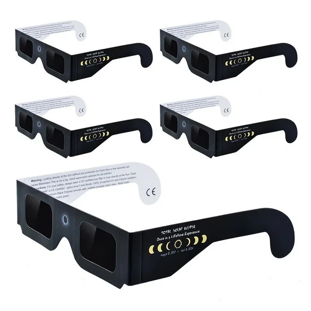 500 PACK NEW 2025 Solar Eclipse Glasses US SELLER ISO & CE CERTIFIED